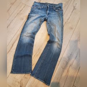 Vintage 7 for all mankind jeans flip flop; size 27;